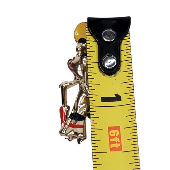 Vtg Lady with Umbrella Scatter Pin 1.25" Unsigned Cute Tiny - Picture 3 of 4